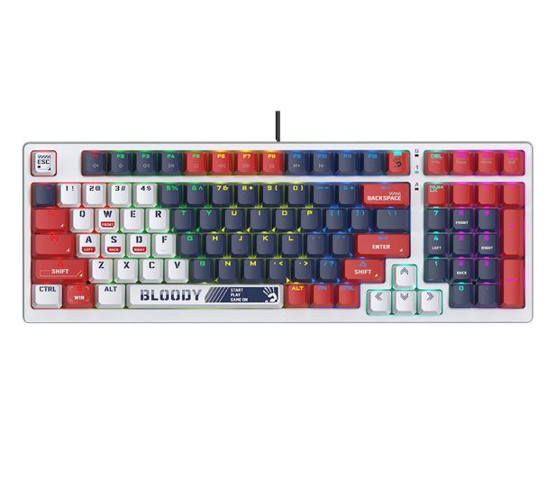 A4 TECH Klawiatura mechaniczna Bloody S98 USB Sports Navy (BLMS Red Switches) A4TKLA47263 - 1162683 - zdjęcie